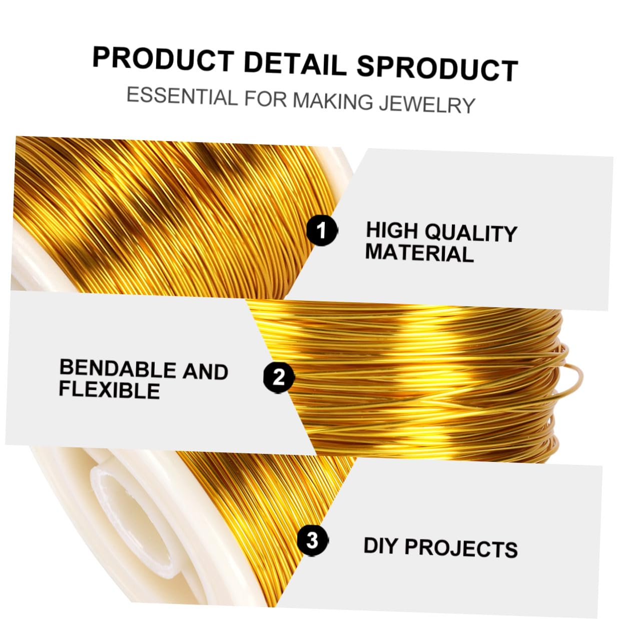 BESPORTBLE 1 Roll Tarnish Resistant Copper Wire for Jewelry Making and Beading Wire Flexible for DIY Crafting Floral Arrangements and Hat Decorations