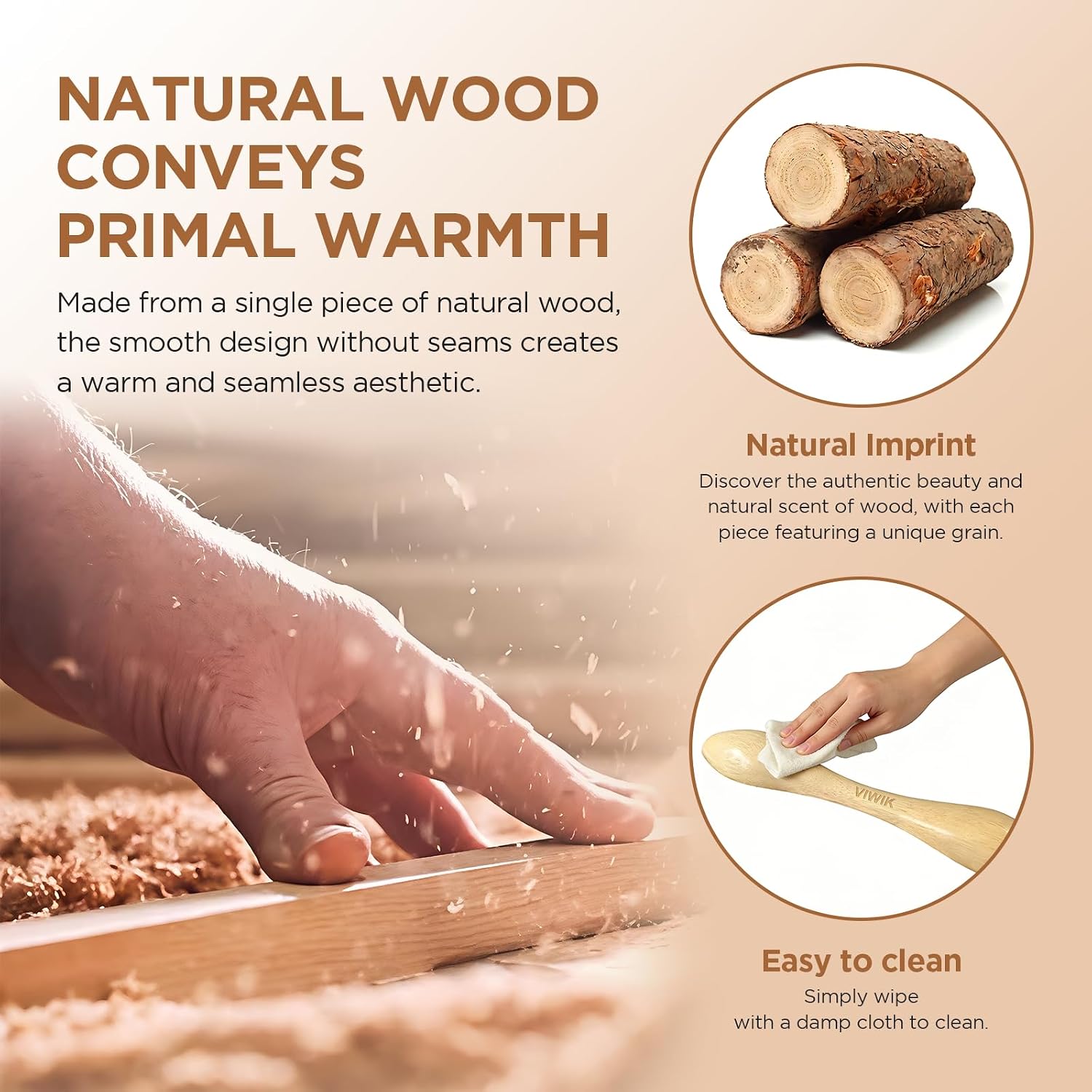 Wooden Foot Roller Massager for Arch, Heel and Acupressure | Handcrafted，Natural wood，Arch, Heel & Calf Use, Relieve fatigue, Portable, Lightweight 7.41 oz, Home、Office、Travel、Exercise