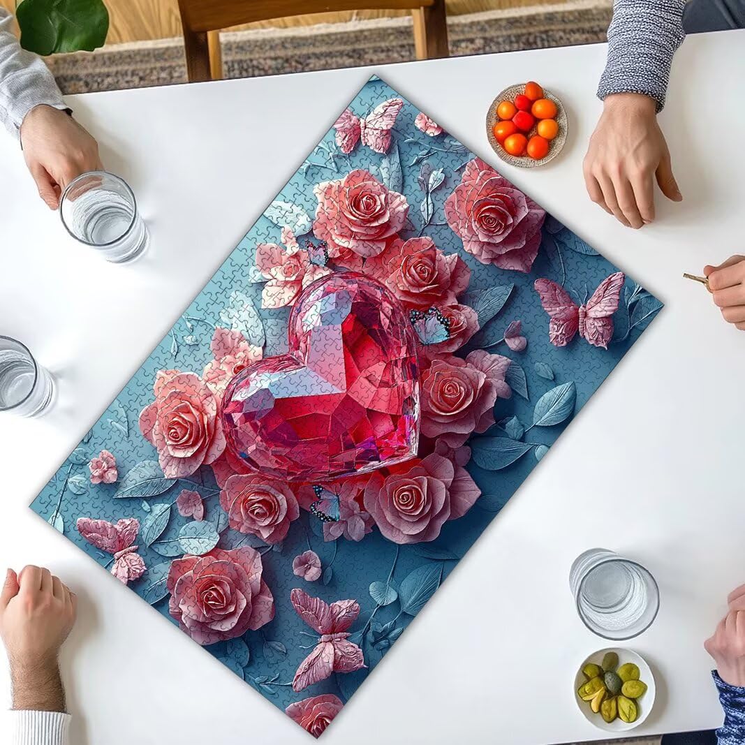 Puzzle Rosa, Puzzle 2000 Piezas, Rompecabezas, Regalo Mujer, Decor -8198