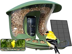 Birdfy 2 Smart Bird Feeder with Camera, Dual-Lens, Solar-Powered, Wireless Installation, Auto-Capture Bird Videos & Motion Detection, Gift Present asin的图片