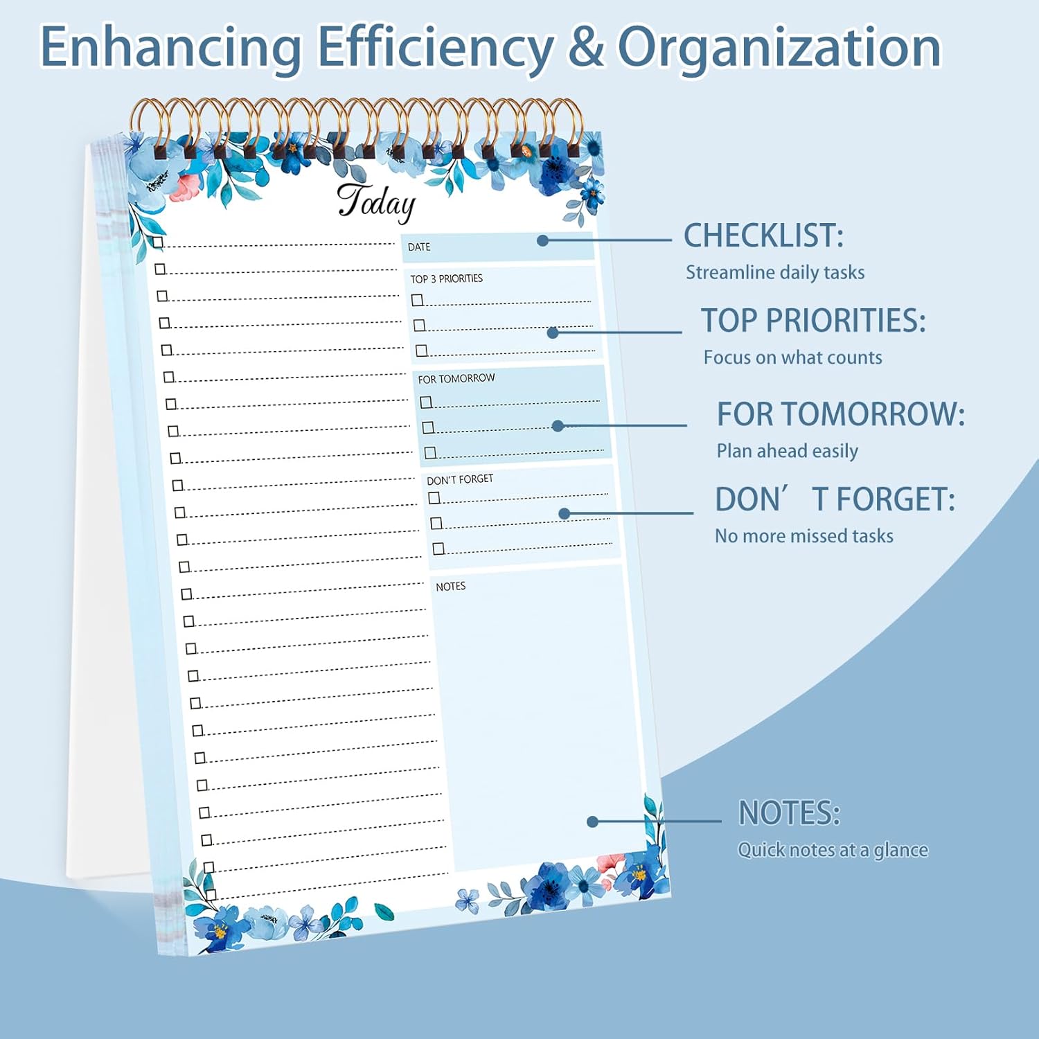 Thboxes 2 Pack To Do List Notepad, A5 Undated Daily Planner Task Checklist image 4