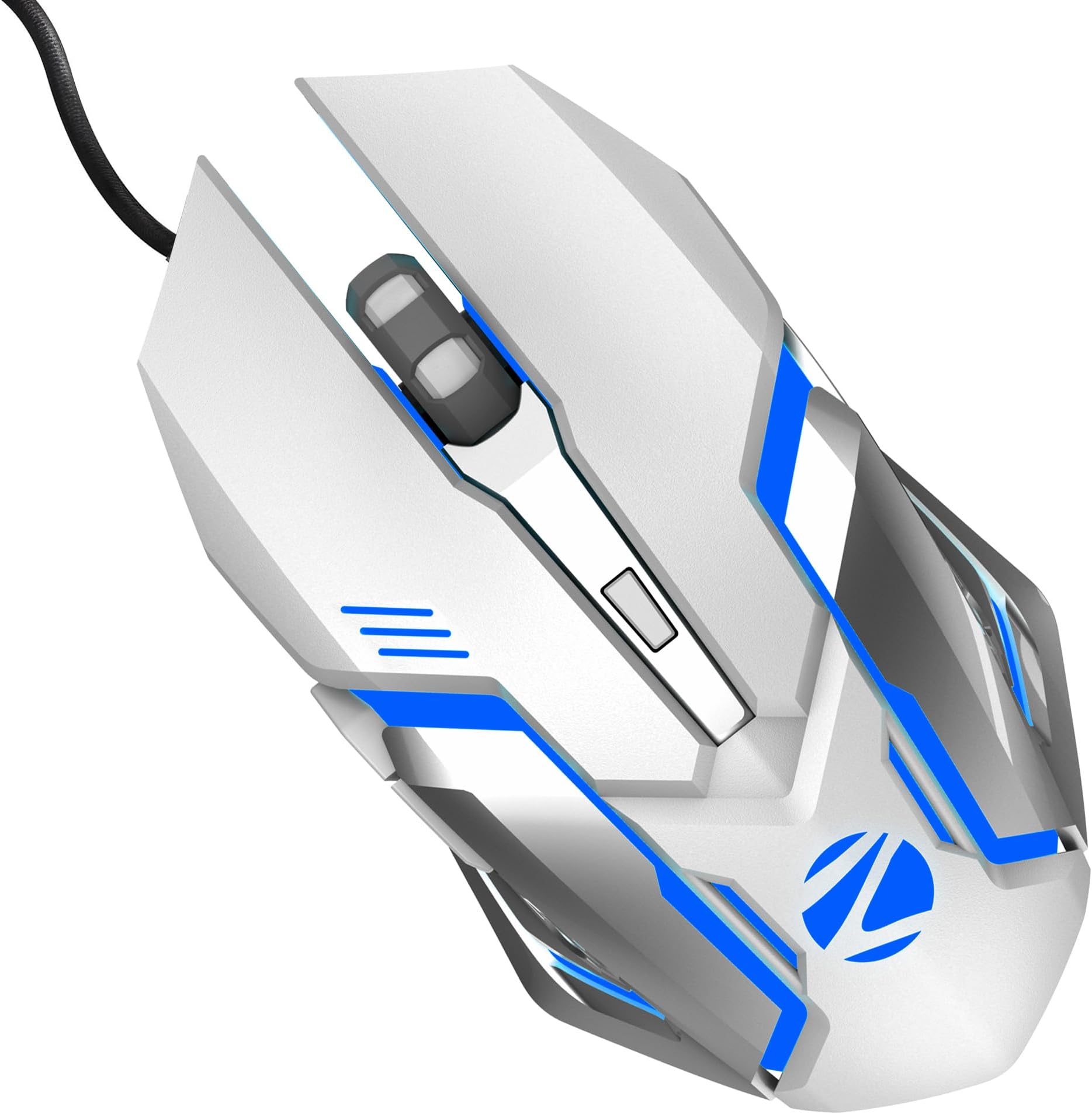 Zeb-Transformer-M Optical USB Gaming Mouse with LED Effect(White)