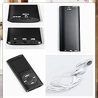 Vista 3 de Reproductor de MP3, reproductor de música digital MP3 multifuncional portátil, reproductor de música LCD de 1.8 pulgadas con auriculares