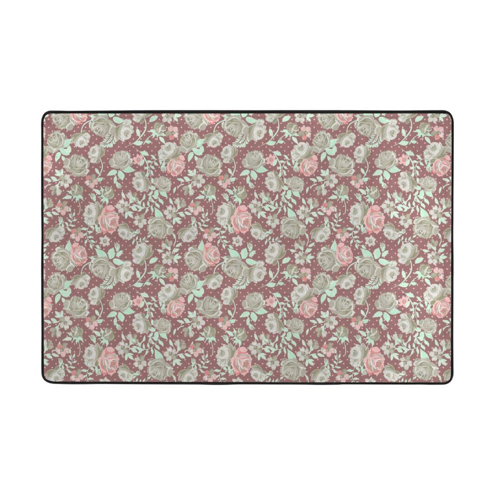 Tapis de sol toucan velours corail épais qui ne perd pas ses poils 150x100