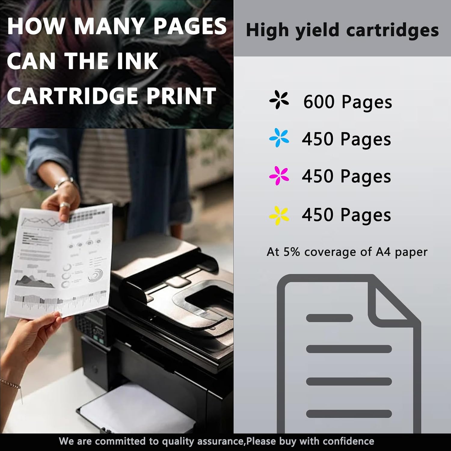 PG-47 Black CL-57 Color Ink Cartridges Compatible for Canon PG-47 CL-57 for Canon Pixma E400 E410 E417 E460 E470 E477 E480 E3170 E3177 E3370 E4270 Printers Black