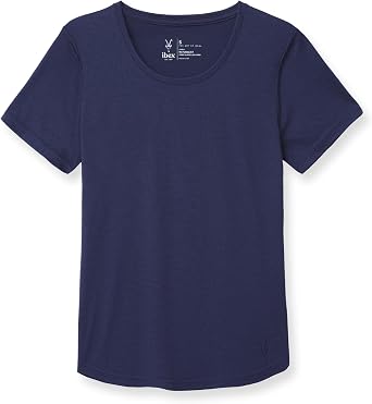 IBEX Naturalist Crew Neck 100% Merino Wool Shirt for Women | Short Sleeve Merino Wool T-Shirt for Men