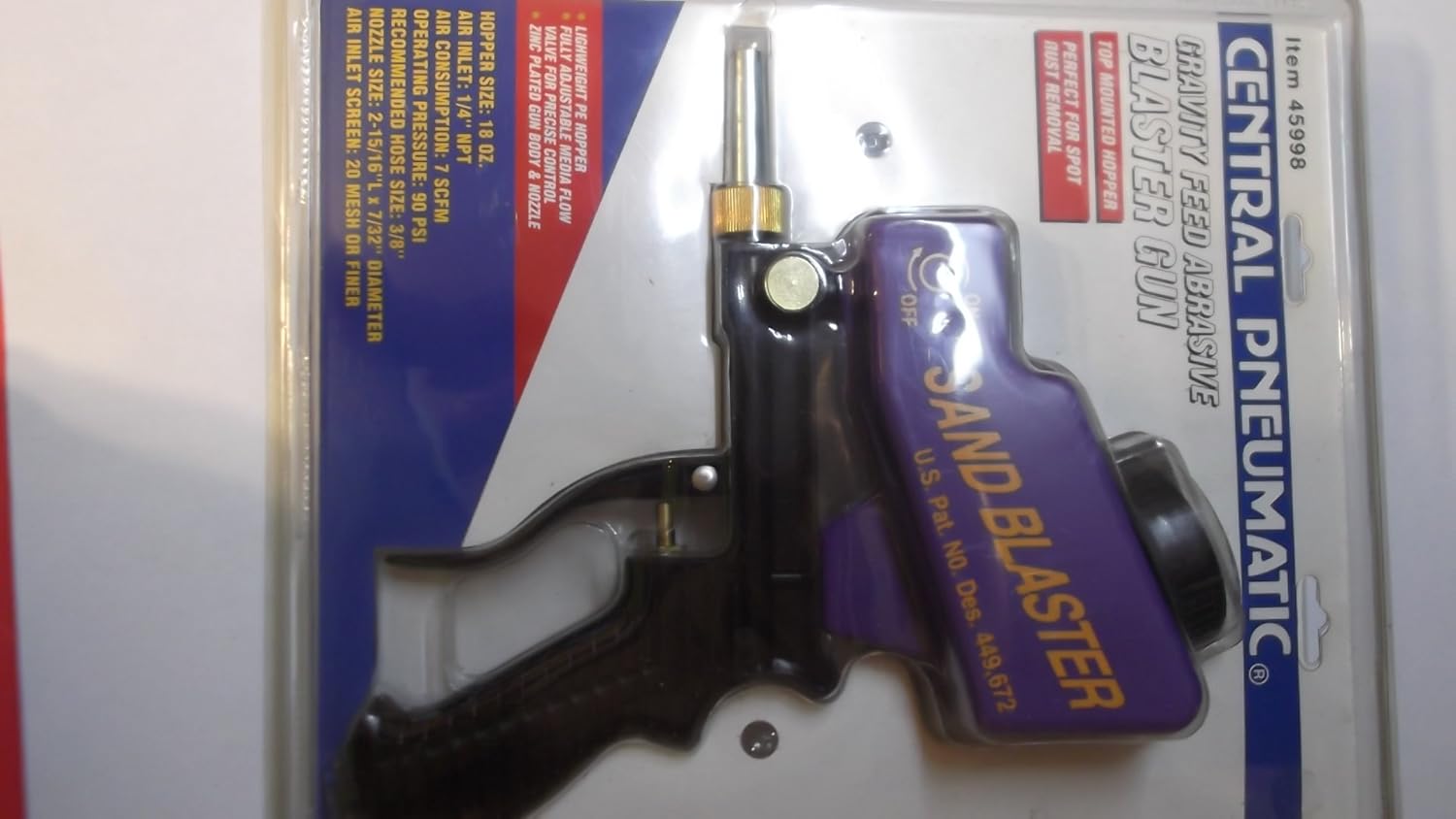 Gravity Feed Abrasive Blaster Gun