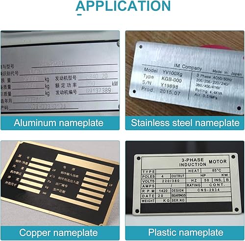 Miniatura 7 de Máquina de Estampado de Placa Metálica Semiautomática, Estampador en Relieve para Etiquetado, Impresora de Etiqueta de Perro (Rueda de Caracteres de