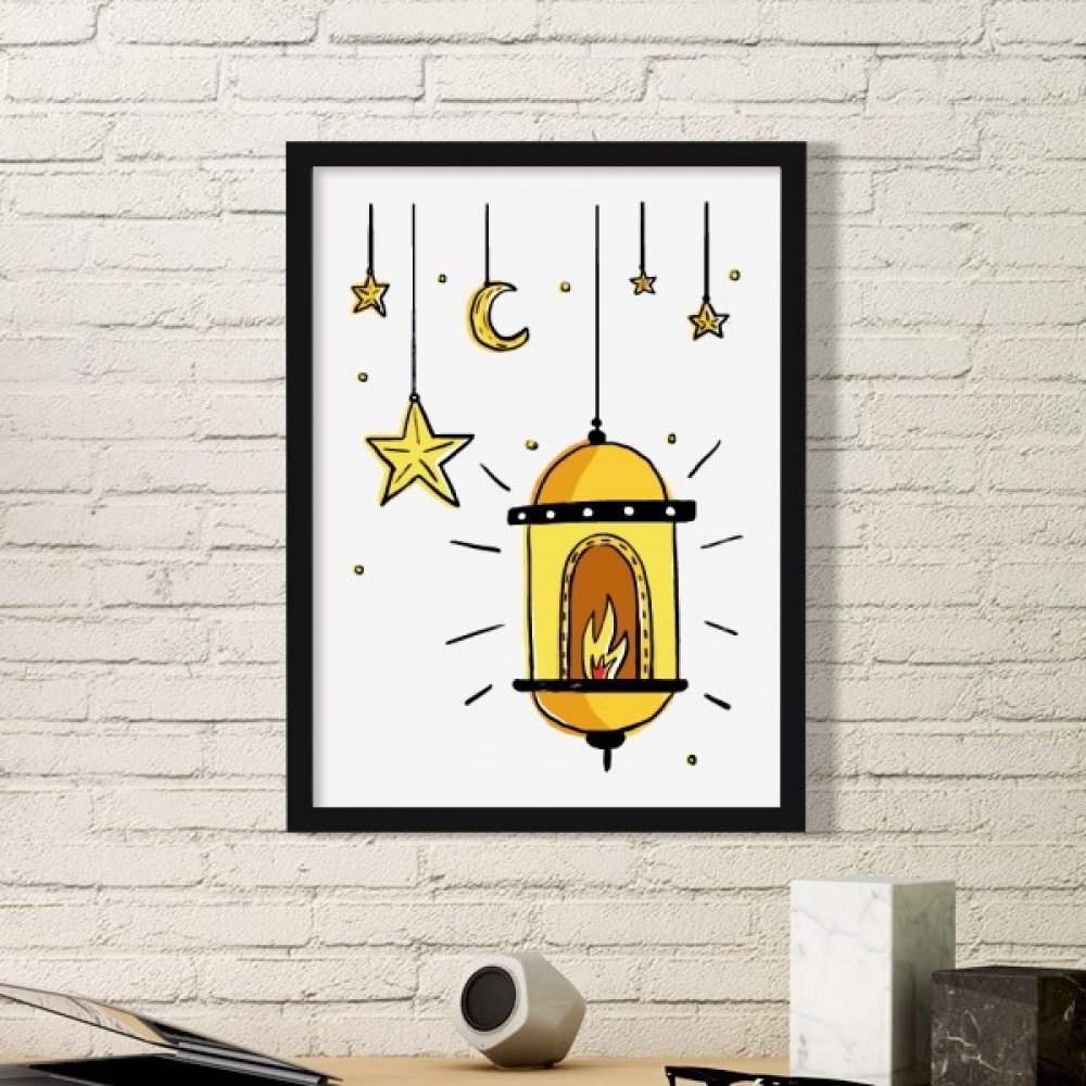 Cadre photo en bois noir DIYthinker, une idée cadeau idéale avec son motif d'art cartoon