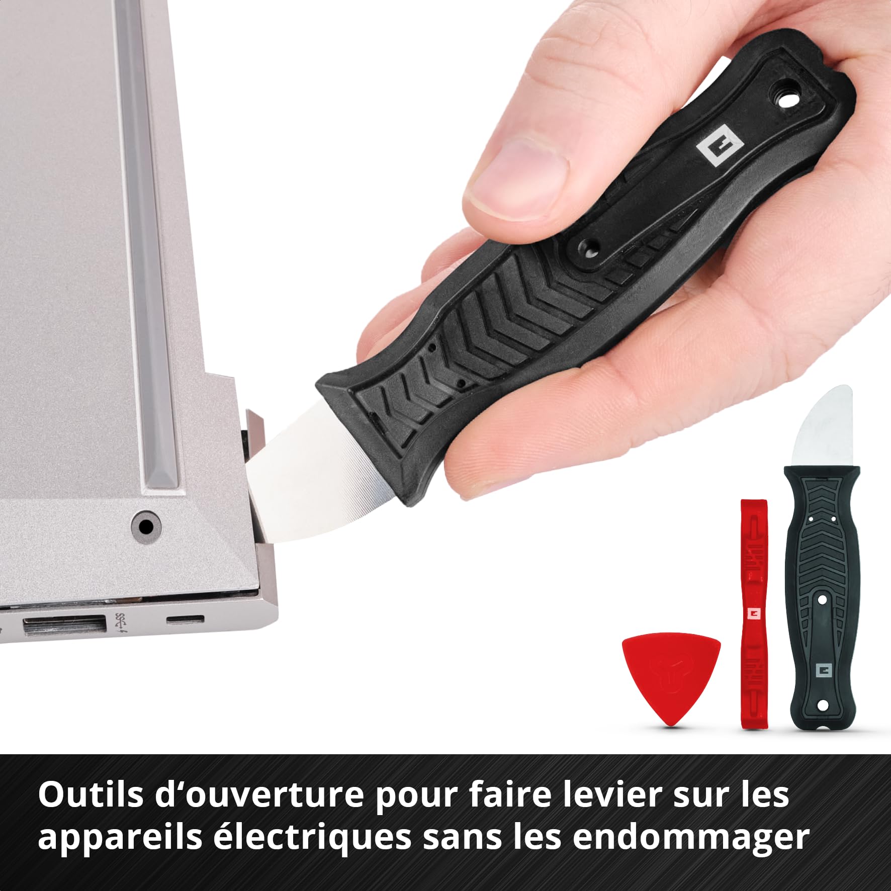 Original Einhell 84 pcs. kit de réparation de précision et électronique (embouts et douilles de précision, porte-embouts tournevis, rallonge d'arbre flexible, bracelet de mise à la terre, spudger)