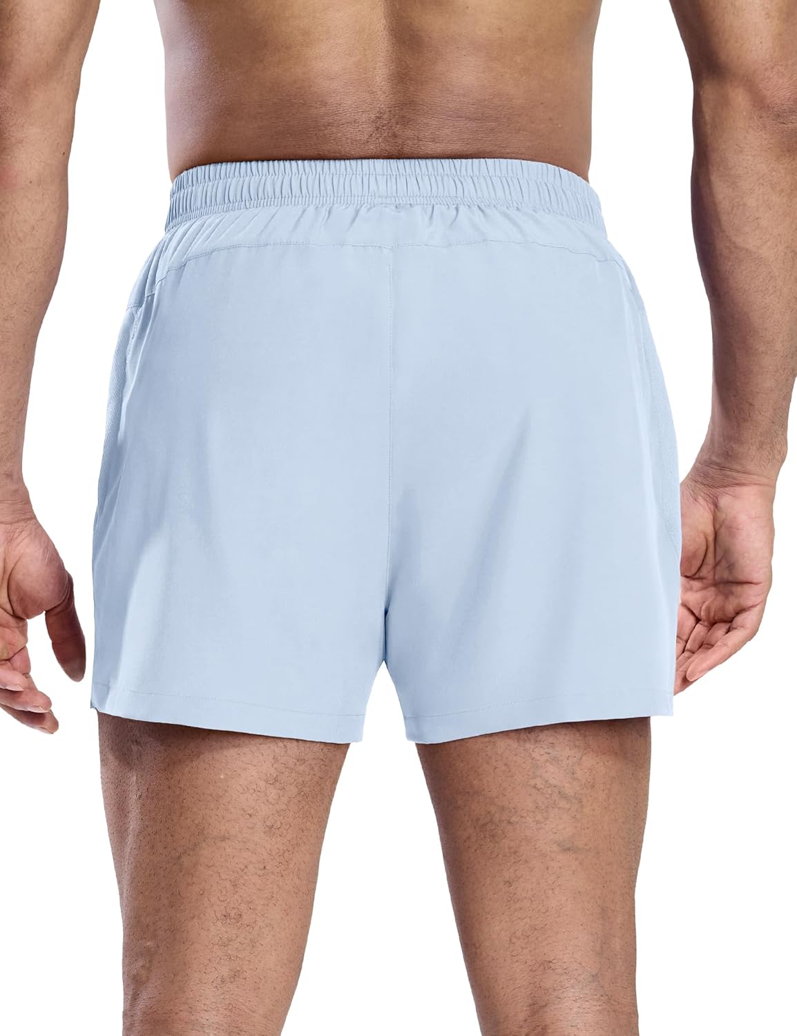 MIER Mens 3 Inch Shorts for Athletic Running Dry Fit Lightweight Workout Gym Active Shorts with Brief Liner, Pockets - Image 2