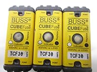 Vista 6 de Autobús, Cubo Fusible TCF30 Dual-Elemento de Tiempo de Retardo de Corriente Limitadora Fusible T58286