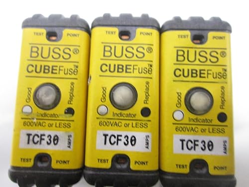 Miniatura 6 de Autobús, Cubo Fusible TCF30 Dual-Elemento de Tiempo de Retardo de Corriente Limitadora Fusible T58286