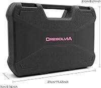 Vista 4 de Kit de herramientas rosa de 69 piezas para mujeres, pequeño kit de herramientas manuales básicas para el hogar, kit de herramientas perfectas