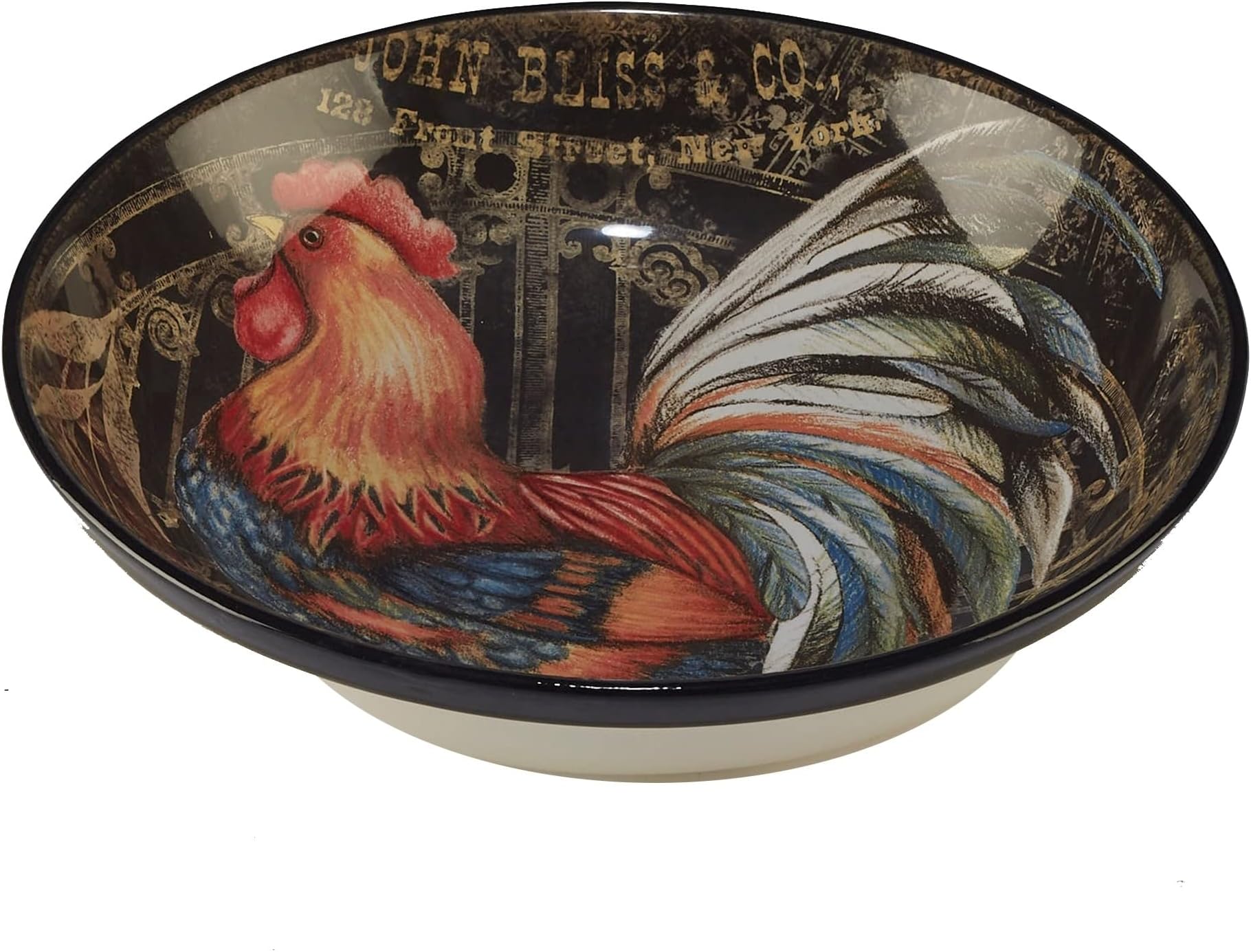 Certified International Vintners Journal Soup/Pasta Bowls - Hand-Painted Ceramic, Set Of 4