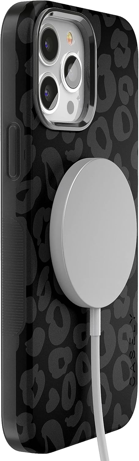 Casely iPhone 14 Pro Max Case | Into the Wild | Black Leopard | Bold Protective Design | MagSafe Compatible Design