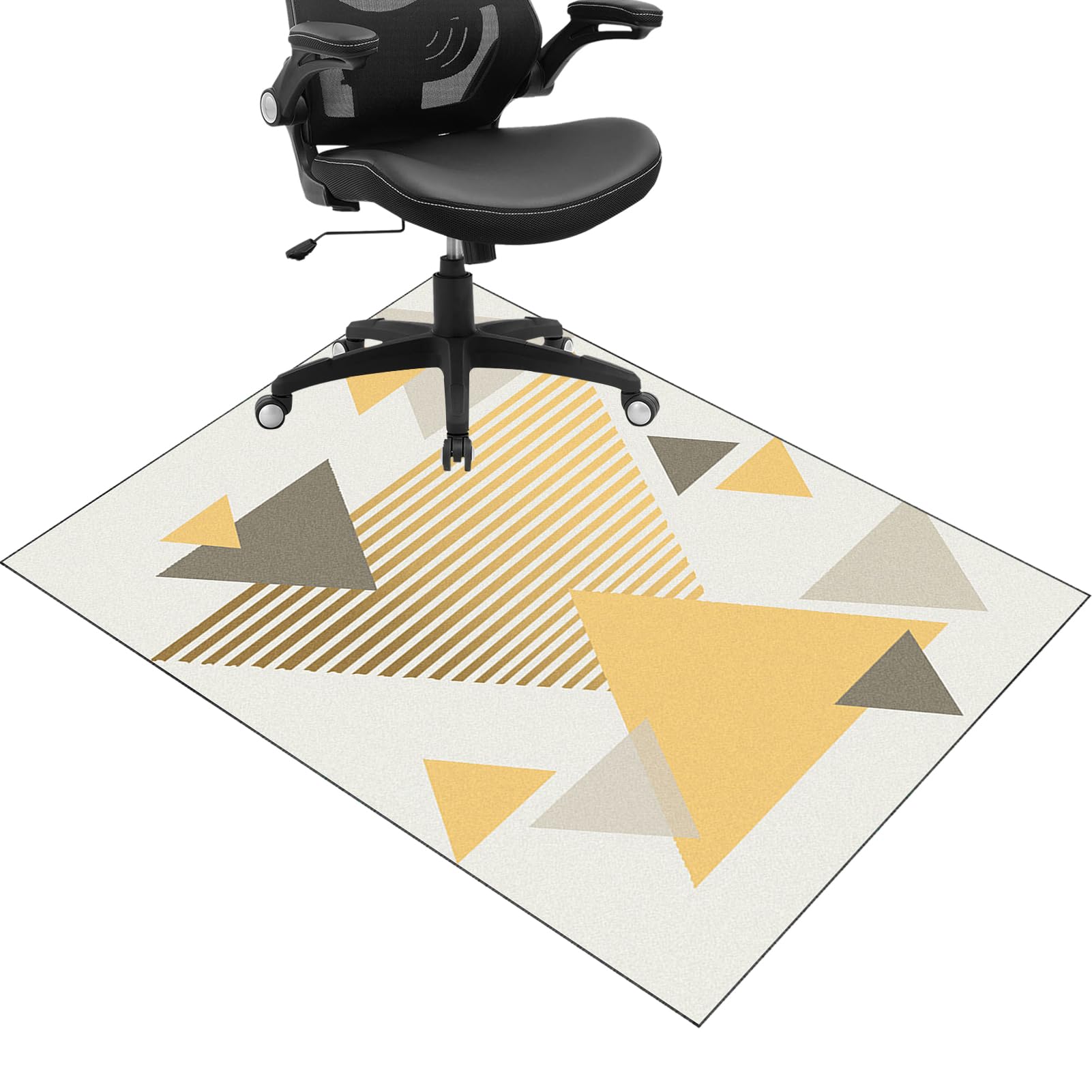 Office Chair Mat for Carpeted Floor, Computer Gaming Chair Mat, Heavy Duty Carpet Protector Chair Mat for Easy Glide, Carpet Chair Mats, Hardwood Floor Protector Mat for Home and Office 80 x 100 cm