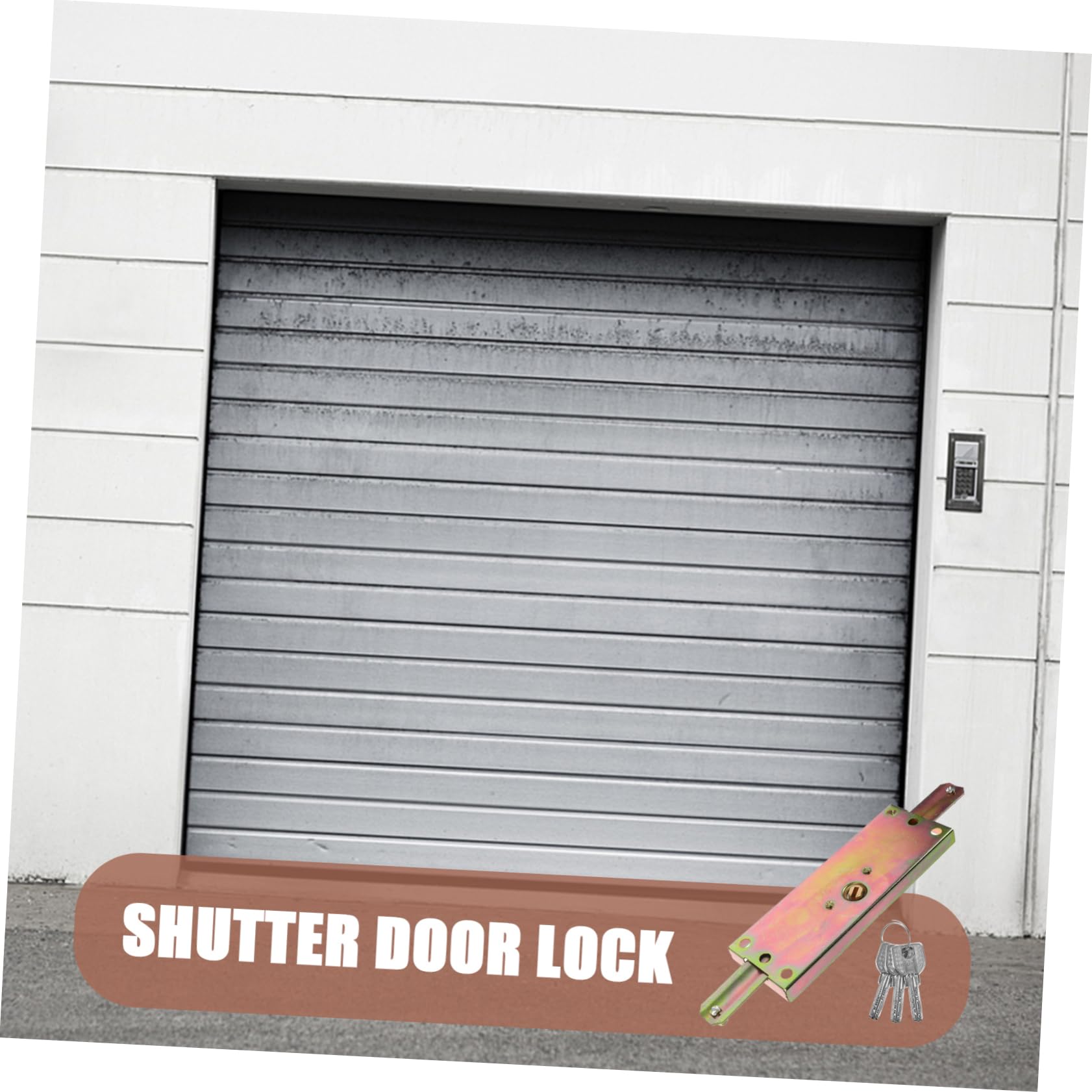 Artibetter 4pezzi Serratura Per Garage Set Serrature Scorrevoli Con Chiavi Per e Avanzata Facile Usare