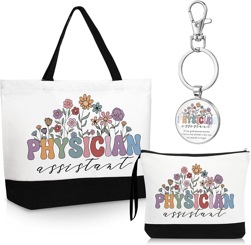 Kacctyen Conjunto com 3 acessórios: bolsa tote, nécessaire e chaveiro