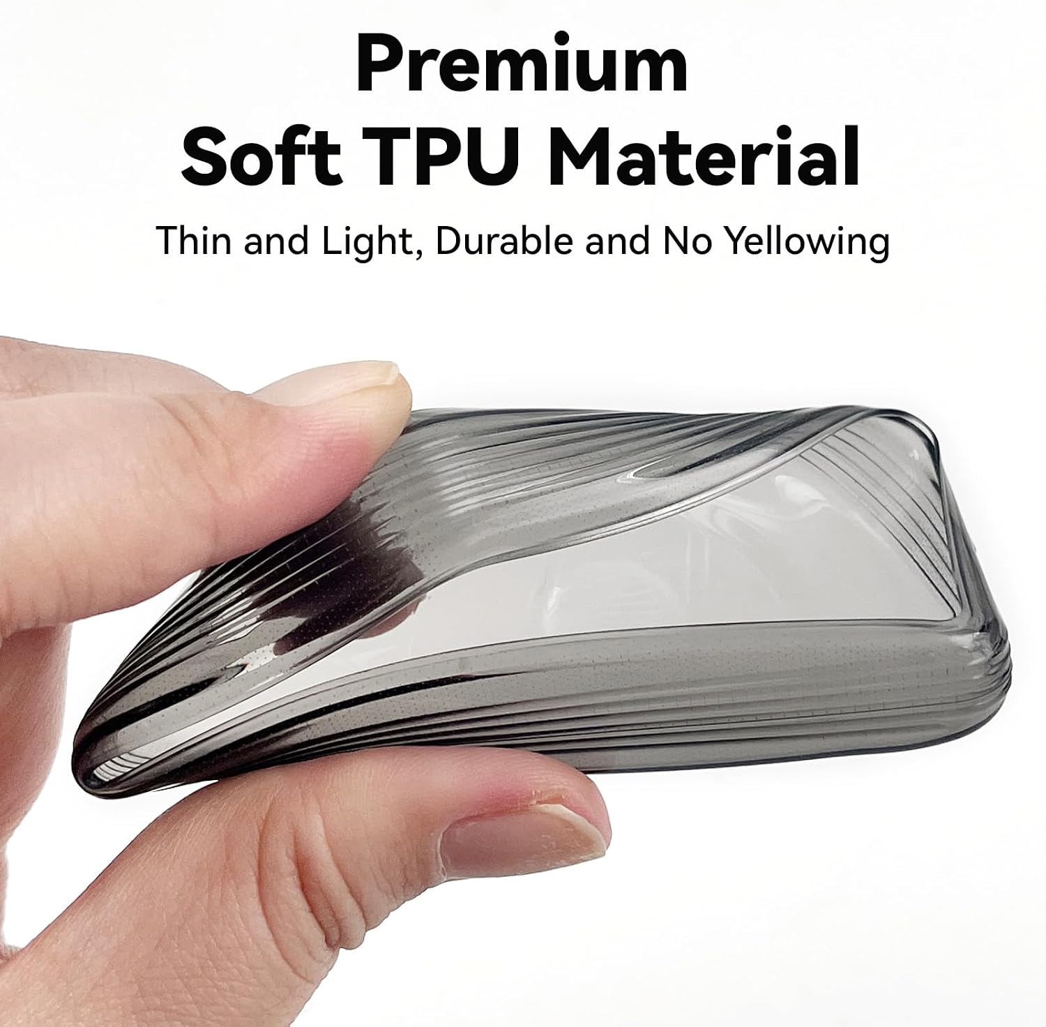 Clear TPU Key Fob Cover, Compatible with VW Atlas ID.3 ID.4 Golf 8 GTI R Seat Leon MK4 (2020-2026) 3/4/5 Buttons etc, Transparent Soft Key Case (Grey, 2 Pcs)