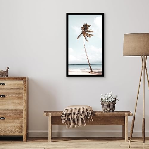 Vista 857 de Americanflat - Marco para póster de 71 x 74 cm con plexiglás pulido, portarretratos negro de madera industrializada, Epic Collection, marco ancho