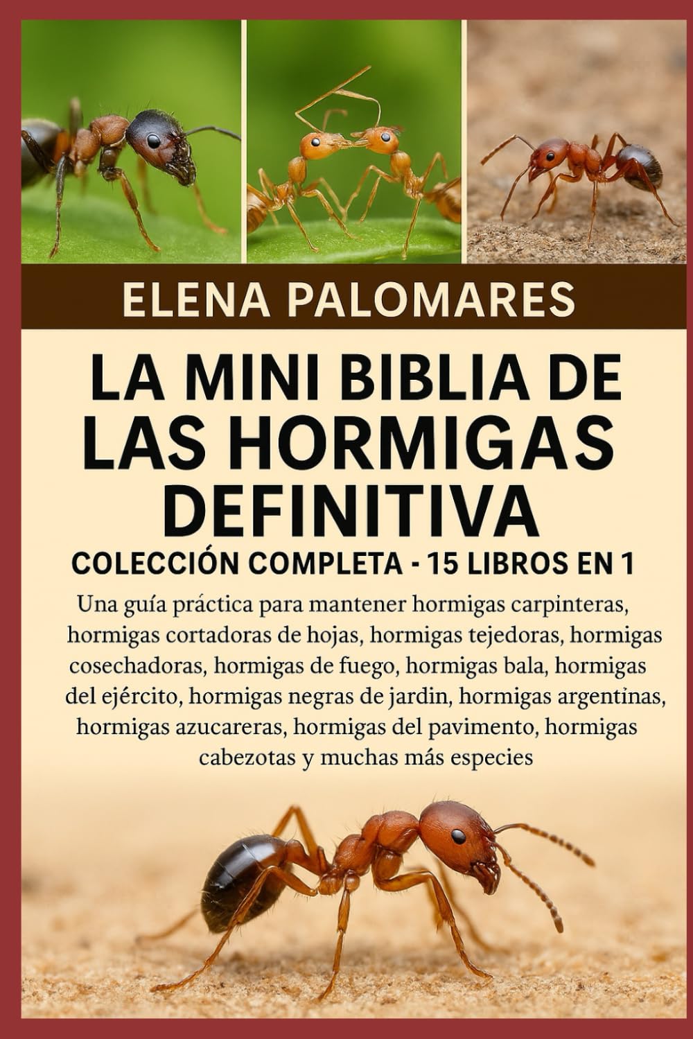 LA MINI BIBLIA DE LAS HORMIGAS DEFINITIVA: COLECCIÓN COMPLETA - 15 LIBROS EN 1: Una guía práctica para mantener hormigas carpinteras, hormigas ... hormigas de fuego, hormigas bala...