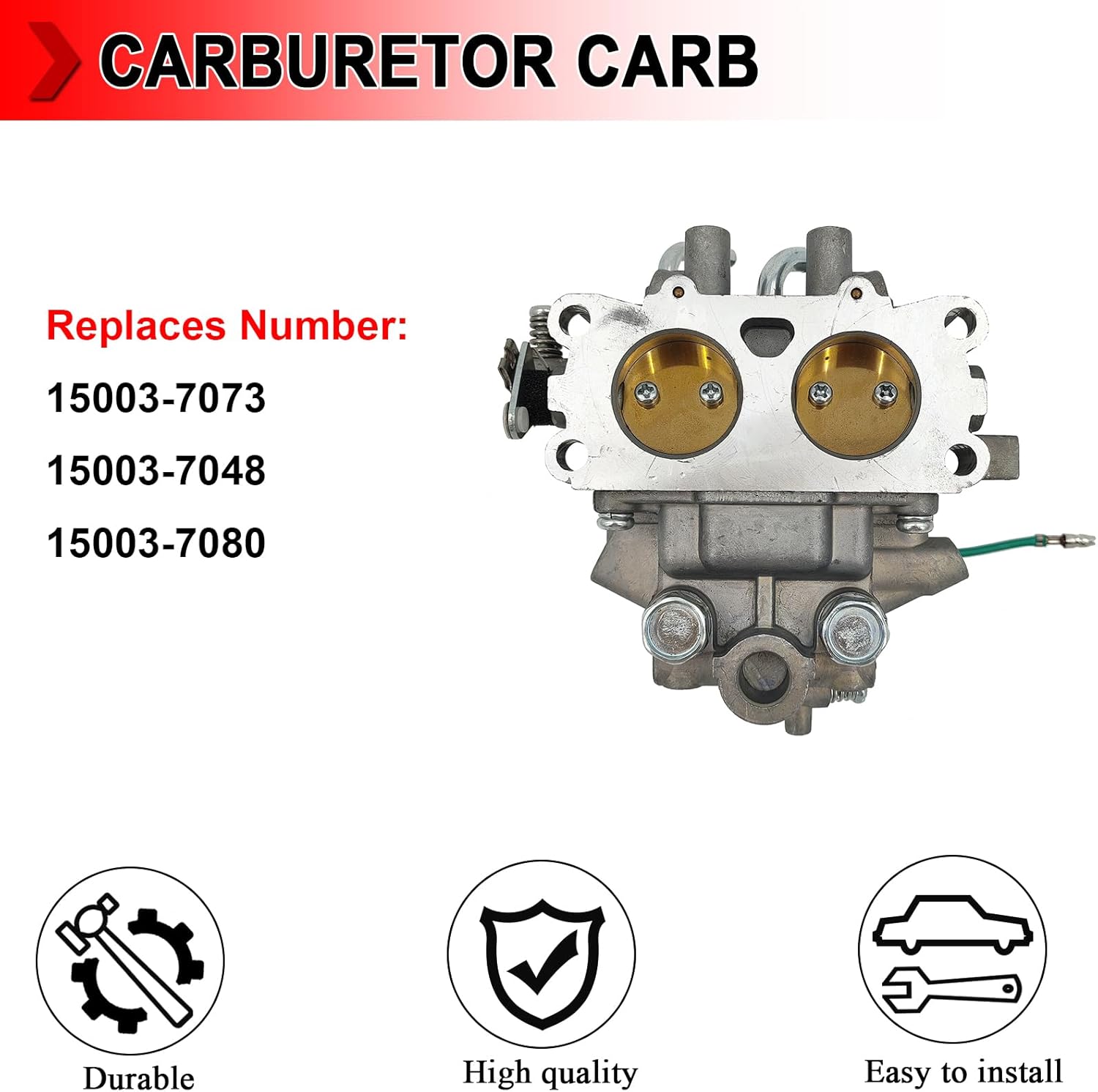 15003-7073 Carburetor Carb Fit for Kawasaki FH680V 4 Stroke Engine AS21 AS22 AS23 AS24 AS25 AS26 AS27 AS28 AS29 AS30 C077