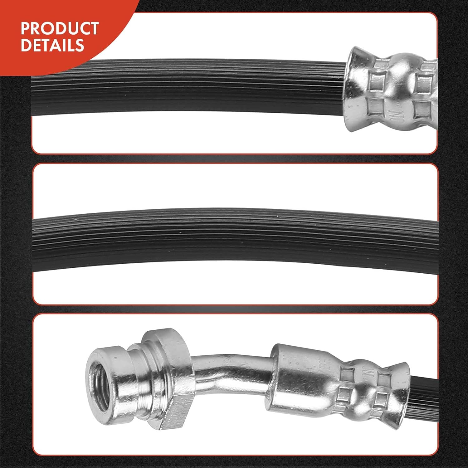 A-Premium Rear Passenger Brake Hydraulic Hose Compatible with Select Kia Models - Forte/Forte5 2014-2018, Forte Koup 2014-2016 - Replace# 58738A7300