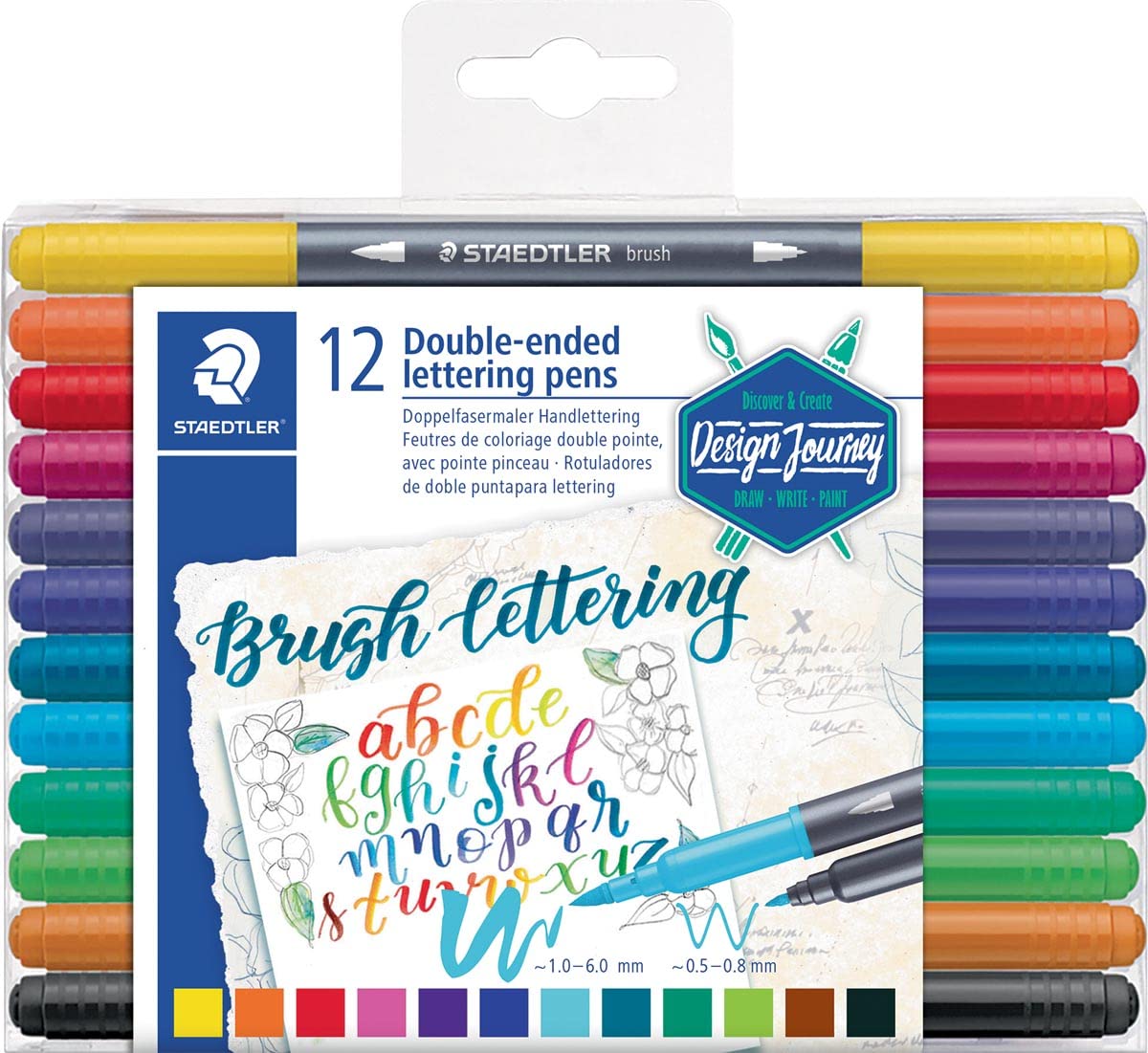 Staedtler - Marker Pen Set, Multicoloured, Standard (S8423421), Estándar