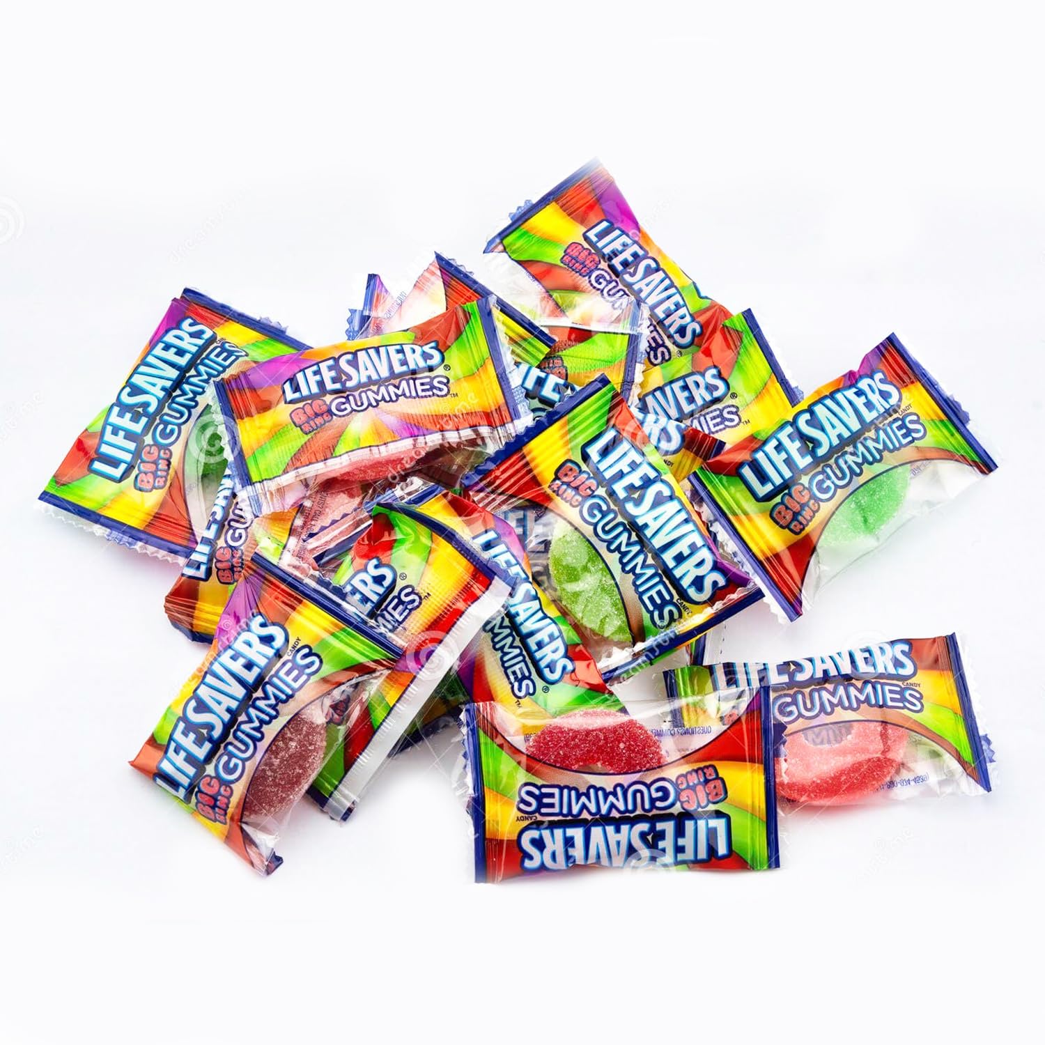 Snapklik.com : LifeSavers Gummies Candy - Assorted Fruity Flavors -  Individually Wrapped Delicious Big Ring Gummy Candy Assortment For  Birthdays, New Year, Christmas, Valentines Day, Pinata \u0026 Pantry, image size:1500x1500
