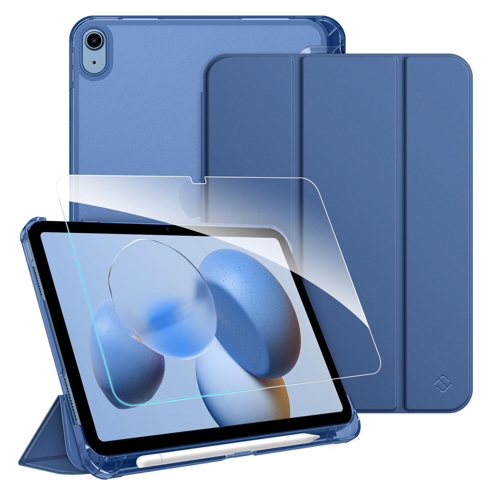 Fintie Hülle & schutzfolie-Set für iPad A16 11./10. Generation 2025/2022