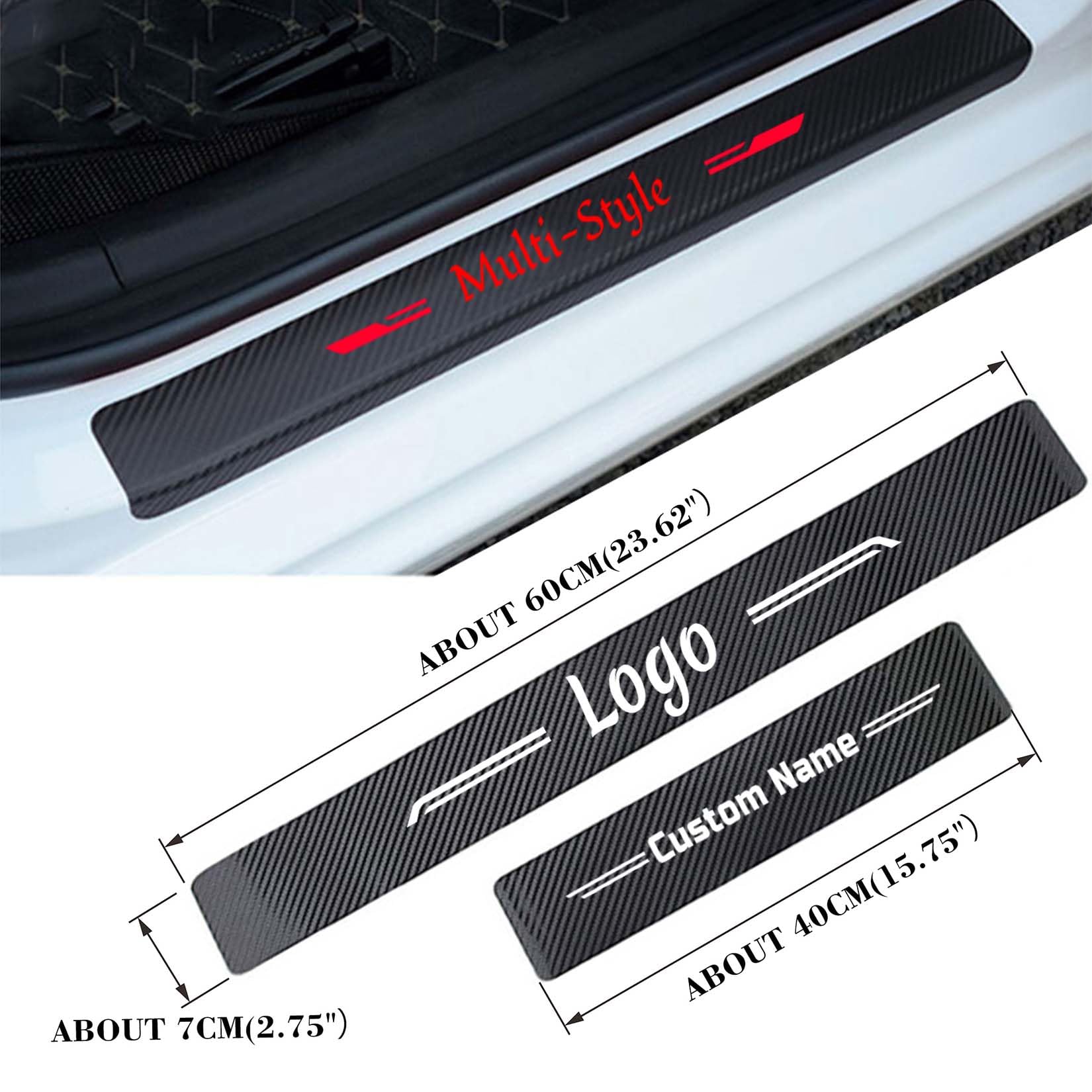 Customizable Car Door Protector, Thickened Leather Door Sill Protector for Vehicles, Door Edge Guards