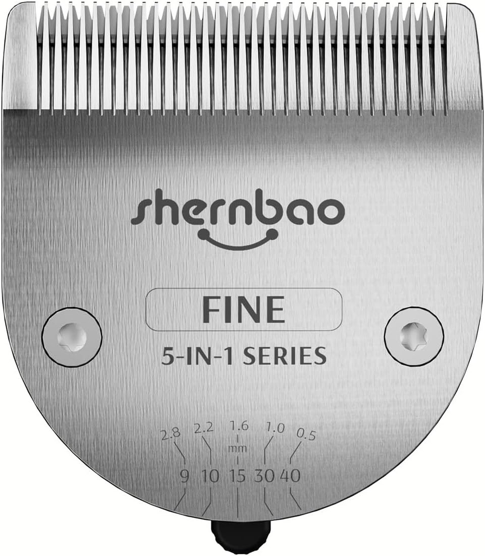 shernbao 5-in-1 Adjustable Pet Clipper Blades PGC-721 Clippers ONLY. (NOT Compatible with Wahl, andis or Other Brand Clippers)(FINE) | Adjustable 5-in-1 pet clipper blades only fit sherbao PGC-721;NOT Compatible with Wahl, andis or Other Brand Clippers FINE