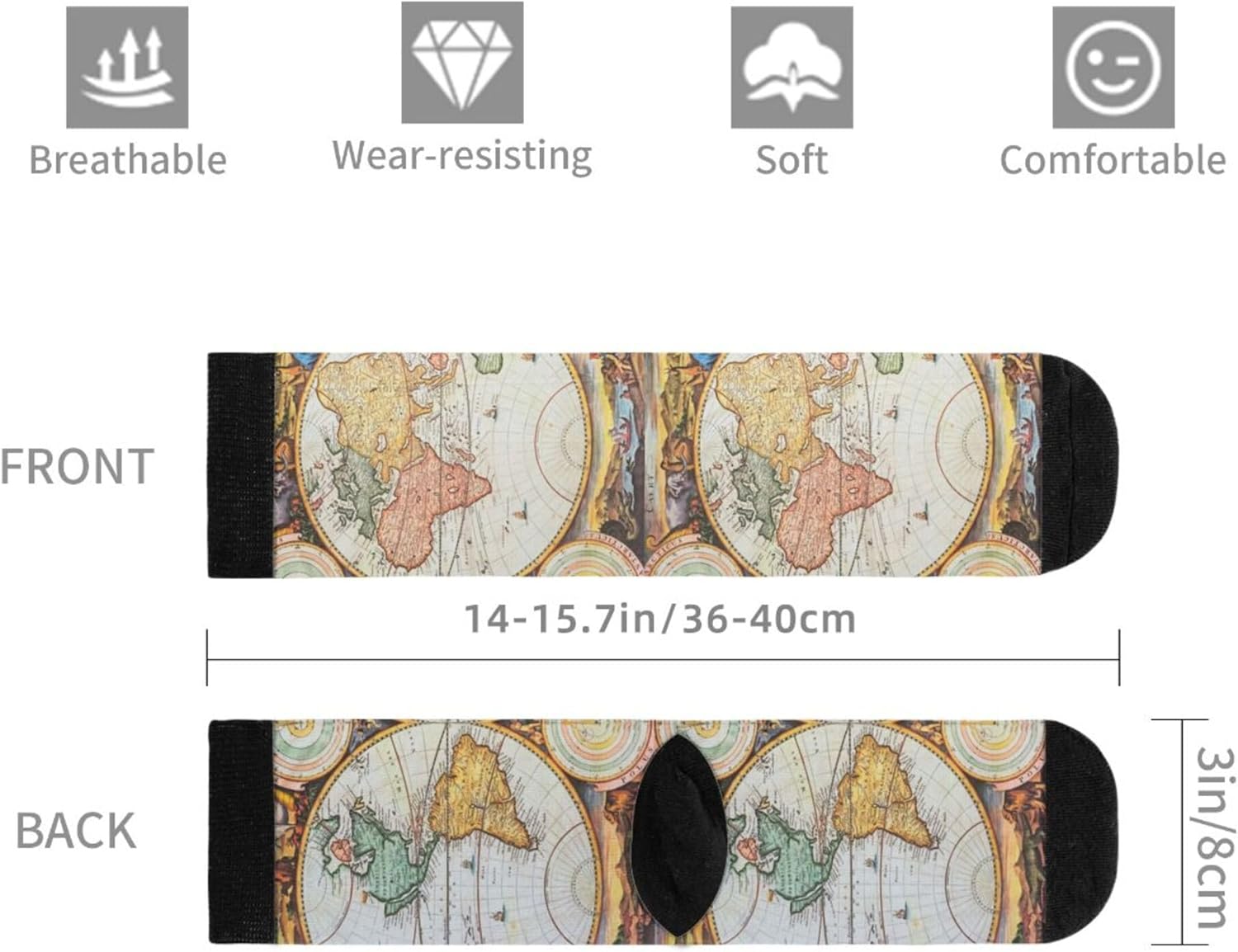 Rutuioy Men Women Funny Crazy Novelty Crew Tube Socks, Casual Athletic Sport Dress Socks - Image 6