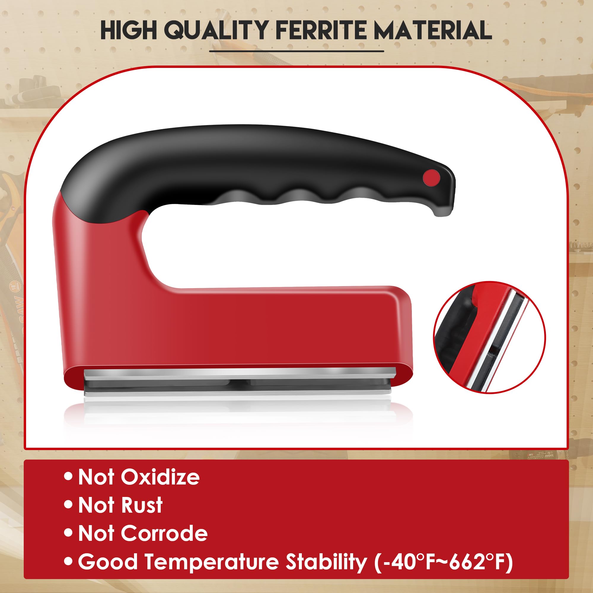 Powerful 100 Lb Magnet with Handle - 2 Pack -5