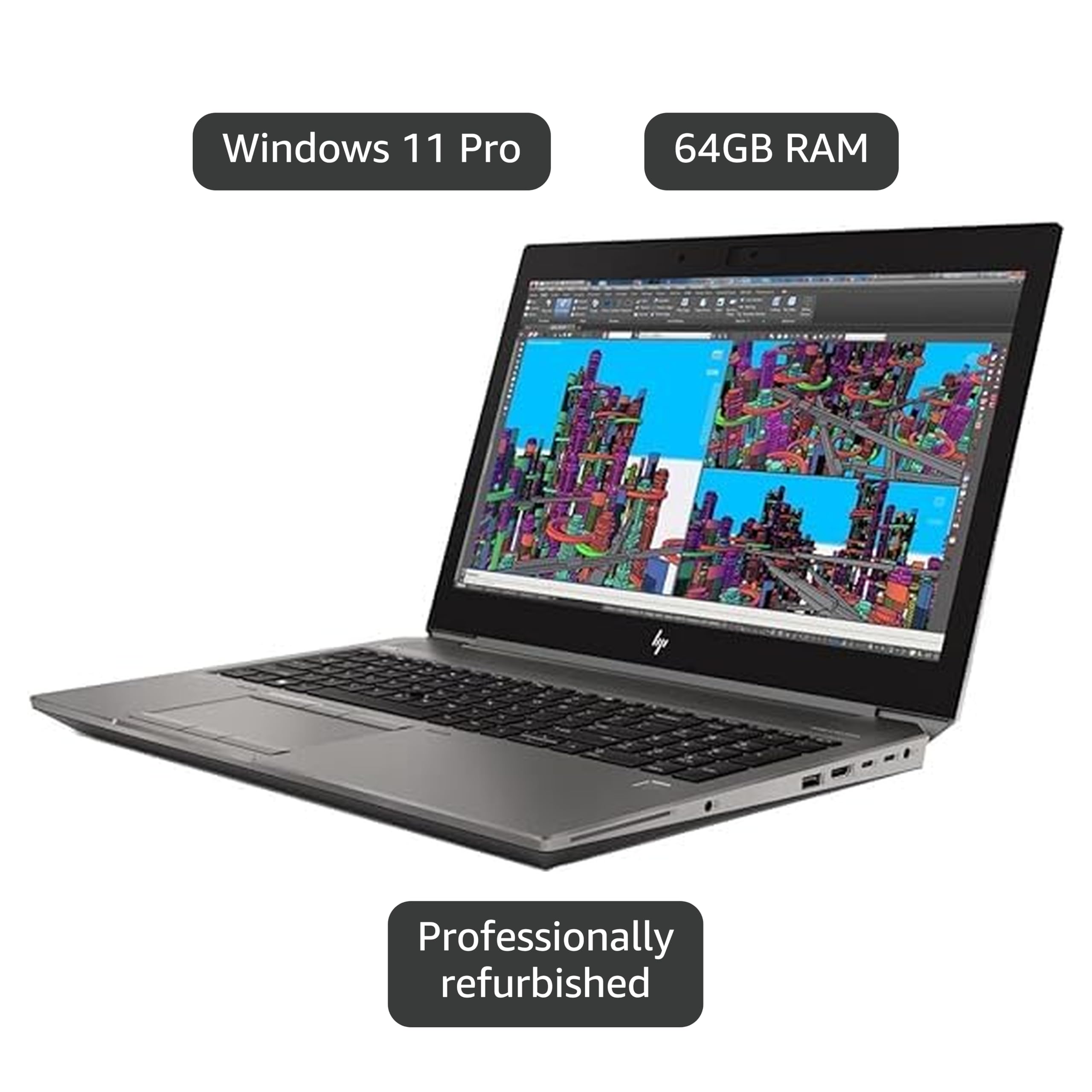 Amazon.com: HP ZBOOK 15 G5, i7-8850H 2.60GHz, 64GB RAM, 512GB SSD