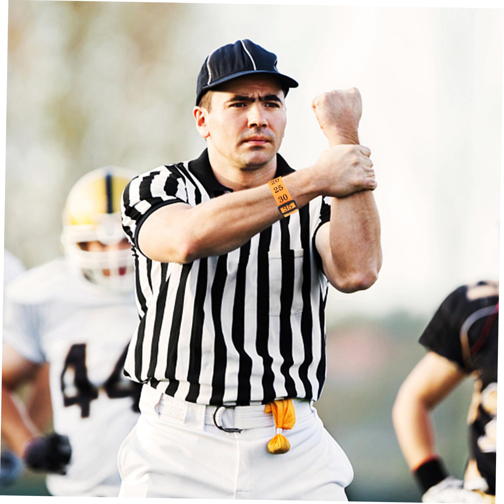 Toddmomy Fischietto per Attrezzatura da Calcio Cinturino da Polso per Arbitro di Calcio Attrezzatura da Calcio Kit Standard per Arbitro Clip A Catena Numerata Cinghie di Ricambio per