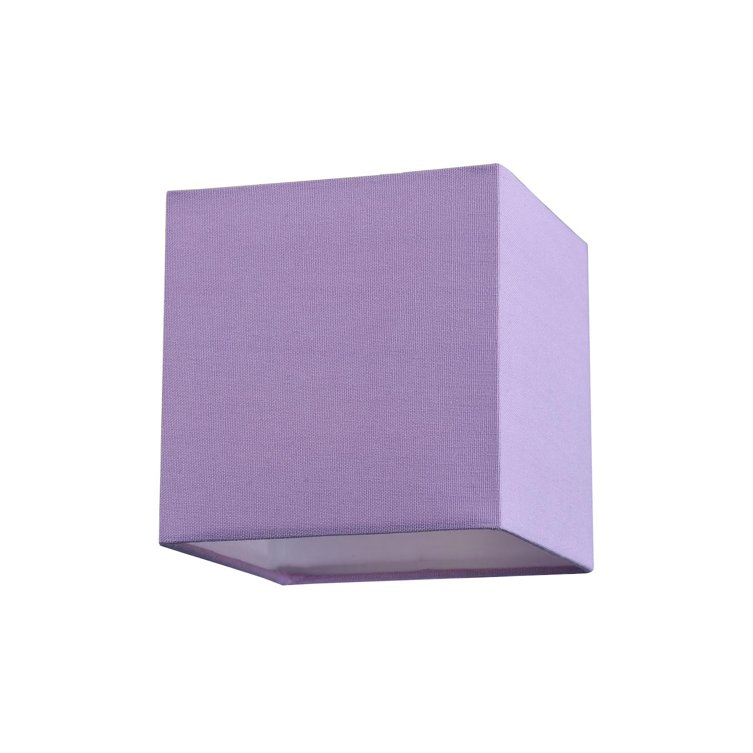 Contemporary and Elegant Soft Lilac Linen Fabric Cylinder Lamp Shade for Wall Ceiling or Table - 18cm High 40w Maximum Suitable for The Home or Business by Happy Homewares — view 17