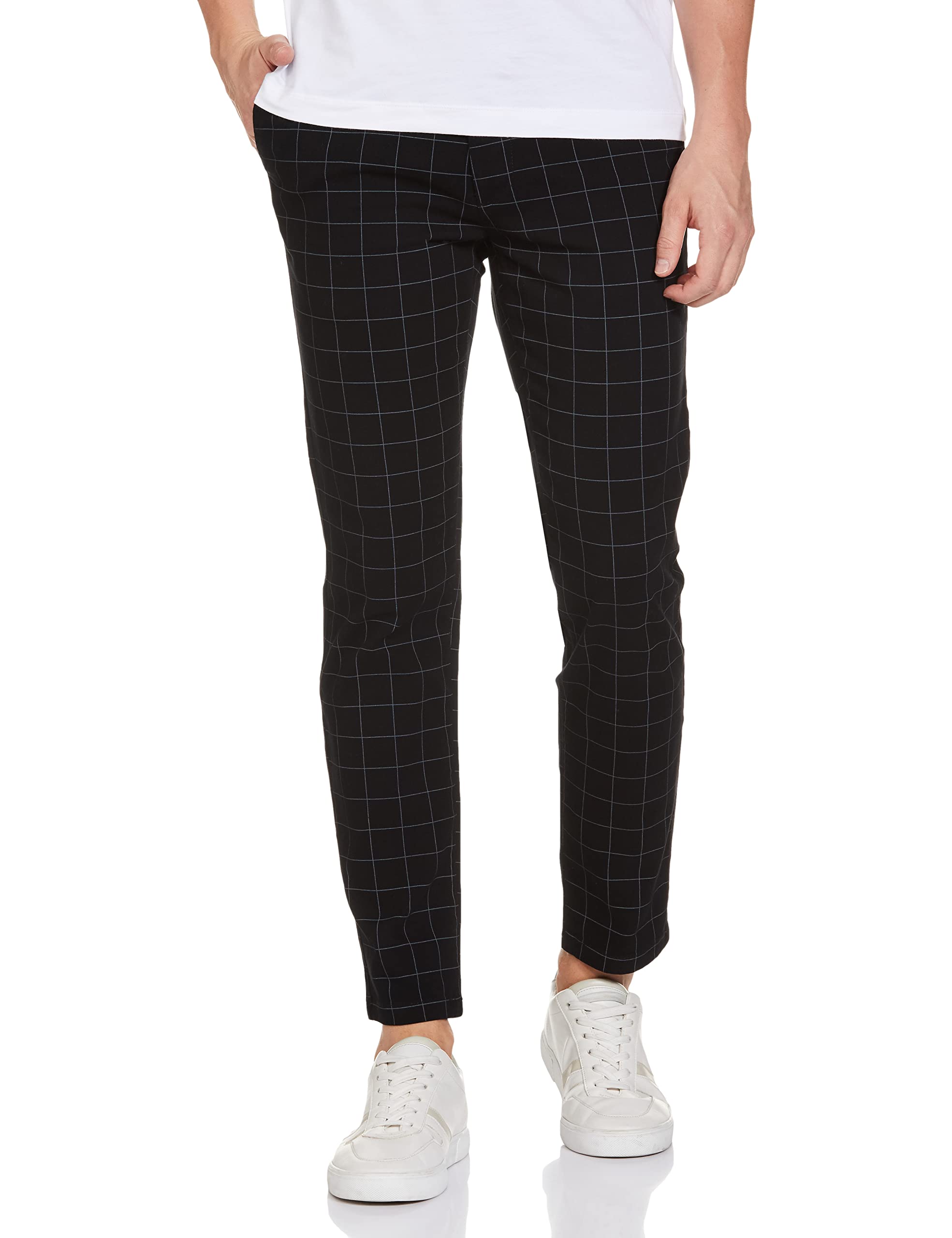 the indian garage co Men's Slim Fit Mid Rise Chinos-picture-23