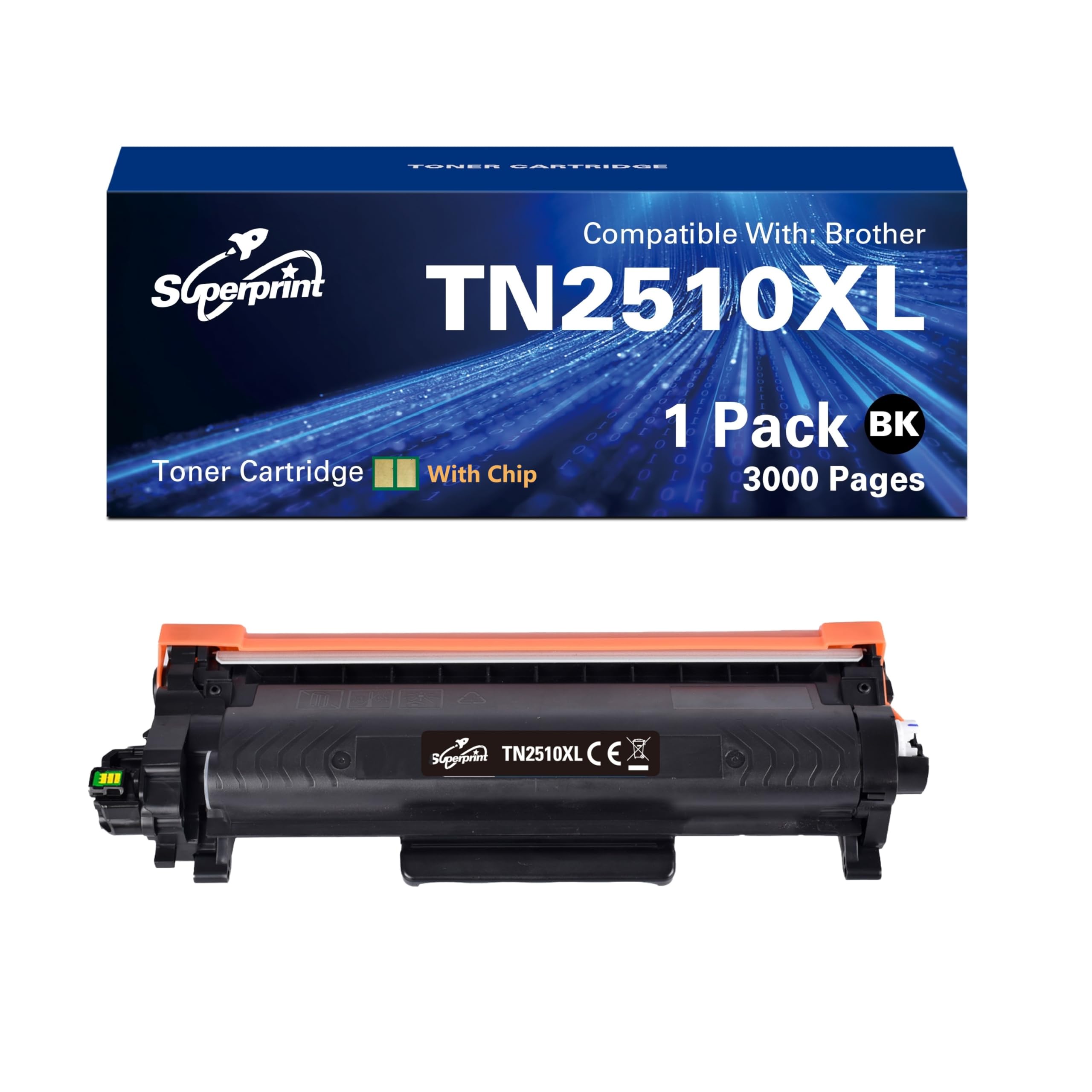 Hyggetech TN2510XL Toner Compatibile Per Brother – 2 Cartucce Nero Per MFC-L2835DW E DCP-L2660DW
