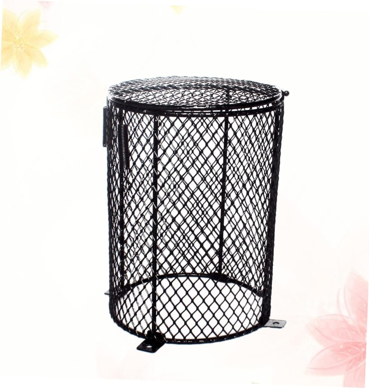 Hemoton Reptile Scalding Lampshade Durable Round Cover for Heating Lamps Essential Reptile Habitat Decor Protects Pets from Burns Compatible with Various Light Types Black