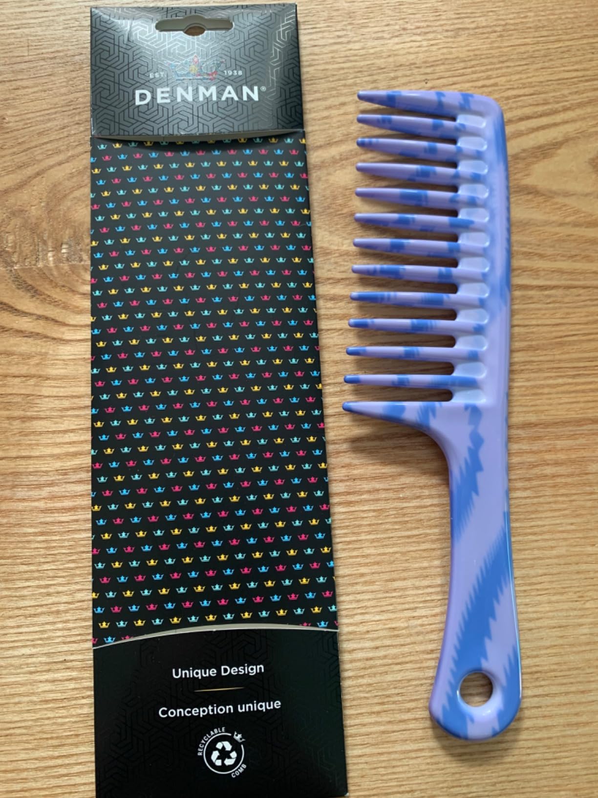 Denman Wide Tooth Hair Comb Shower Hair Brush for Detangling for All