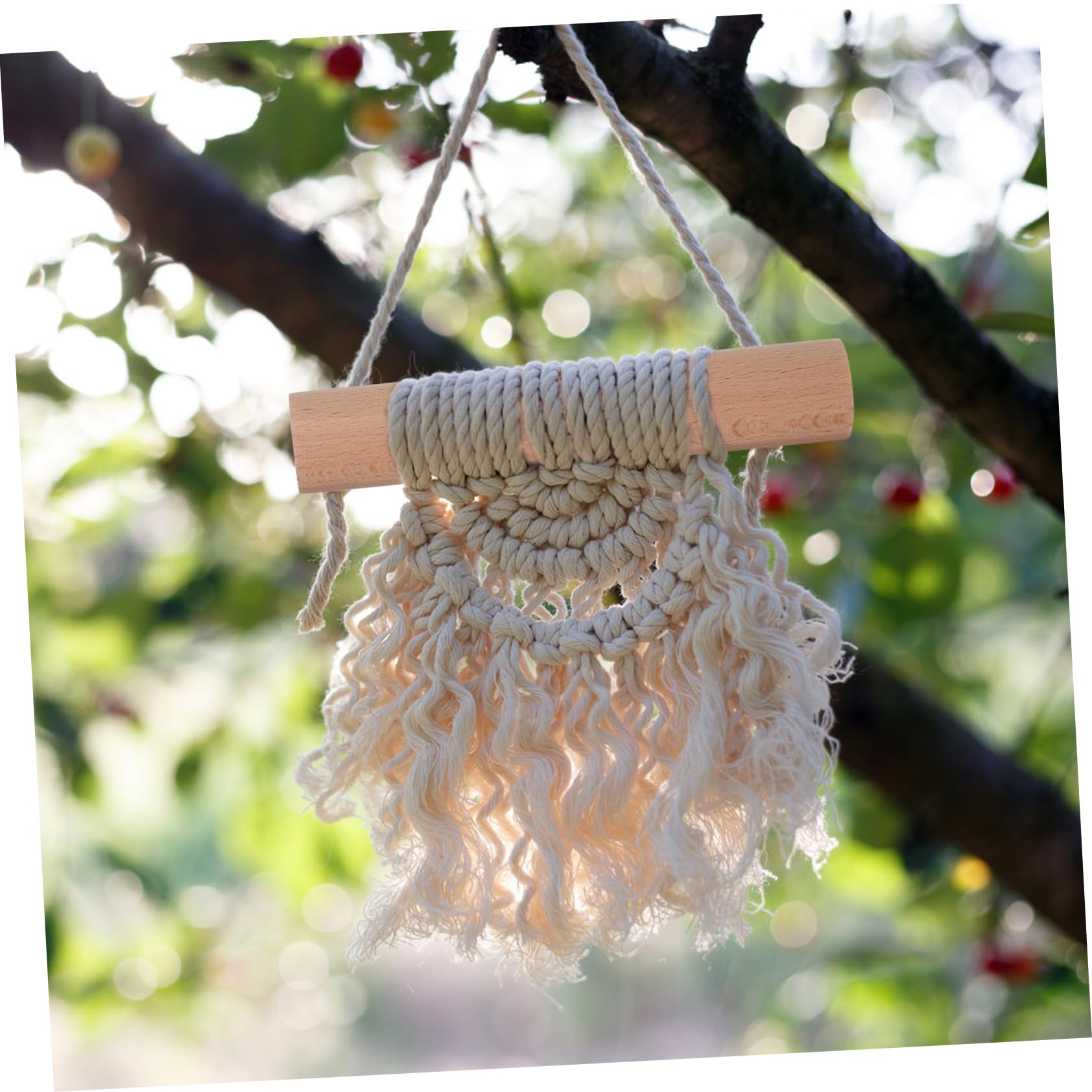 NUOBESTY Lot de 12 Bâtonnets Ronds en Bois de Hêtre Beige, Polyvalents et Sûrs pour L'artisanat du Bois, pour Macramé et Modelage D'argile