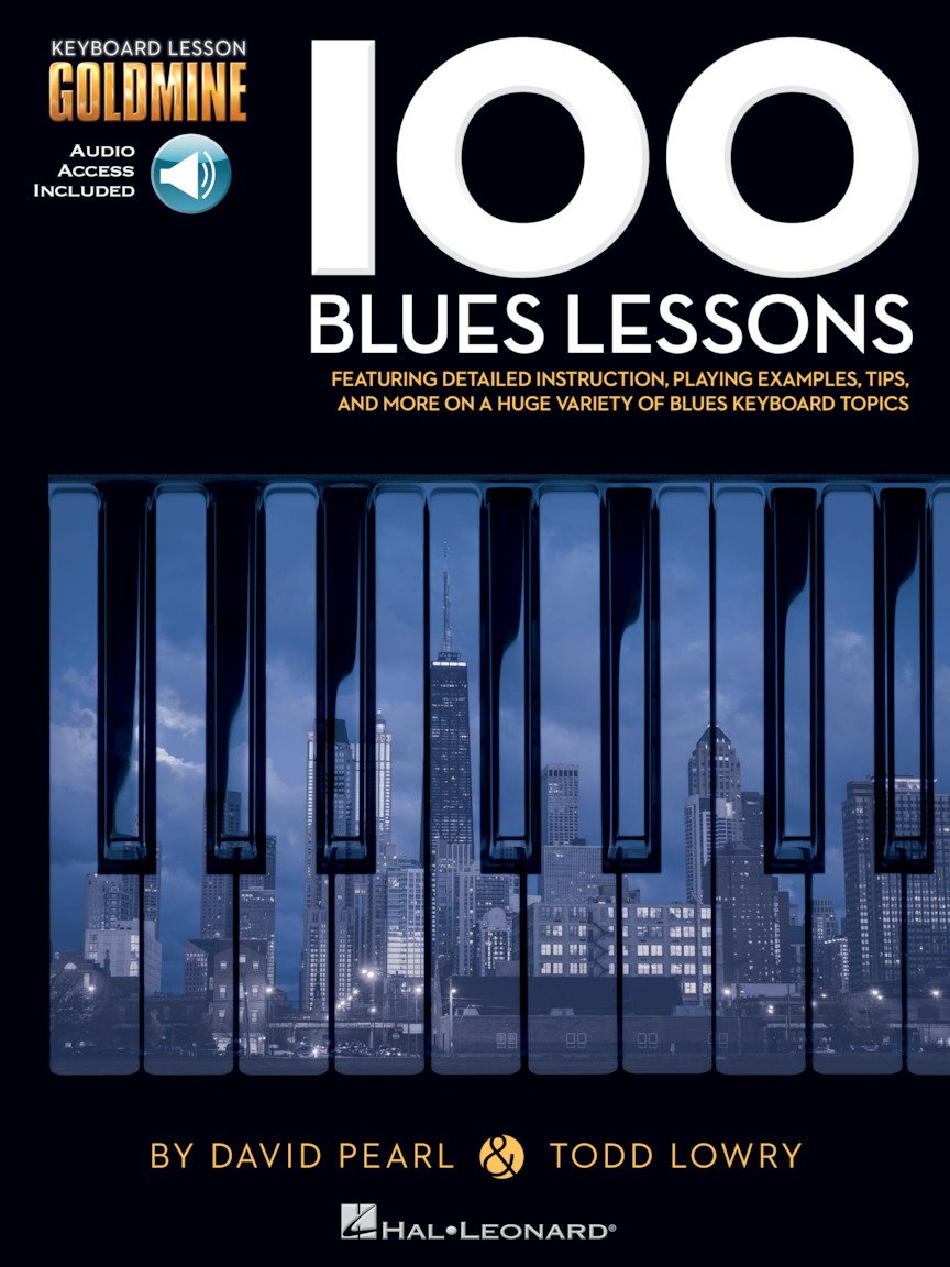 100 Blues Lessons Book and Audio Online Piano Hal Leonard