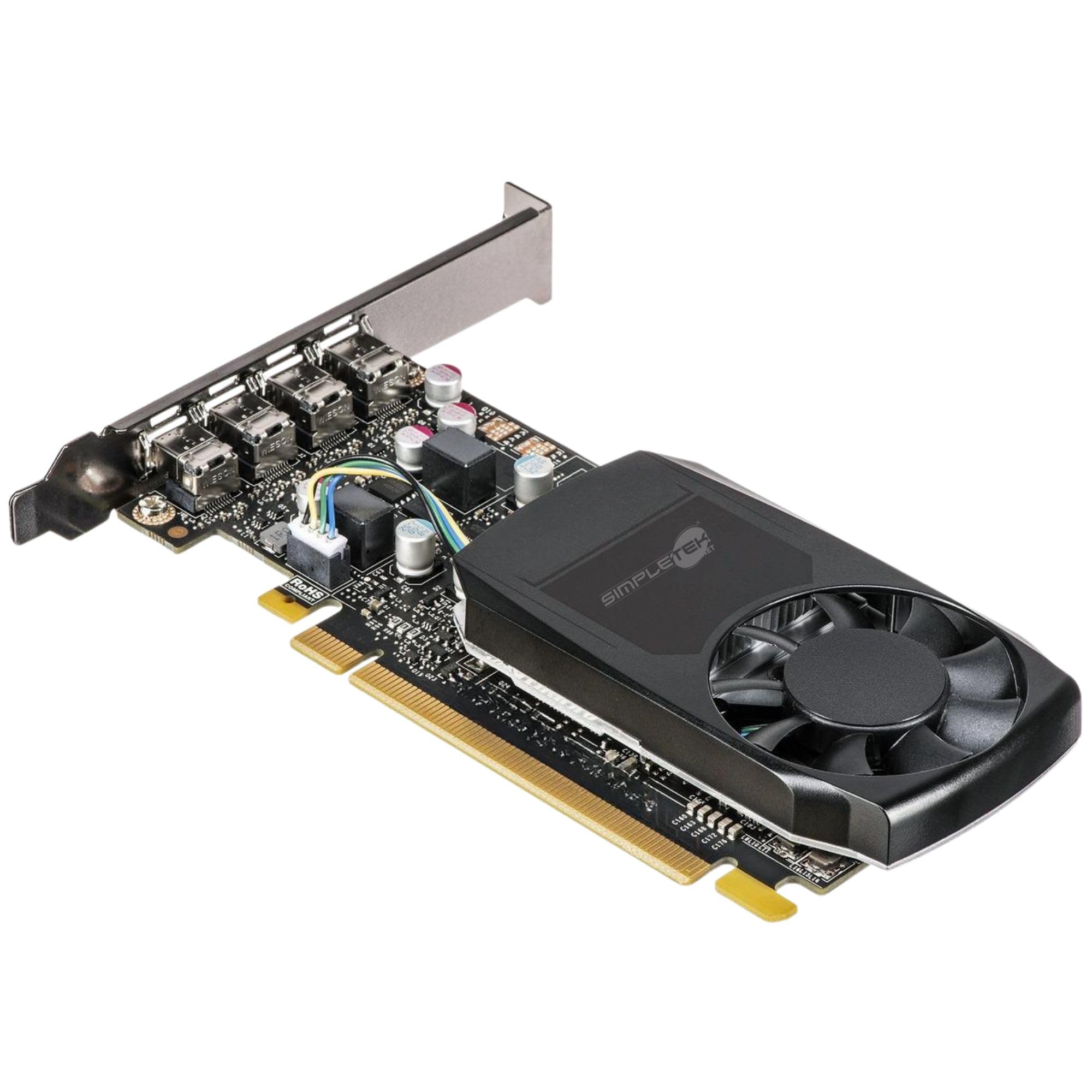 SIMPLETEK - Scheda Grafica Professionale P1000 4GB GDDR5 | 4x Mini-DisplayPort | Low Profile, ottimizzazione editing | 0G7T21 (Ricondizionato)