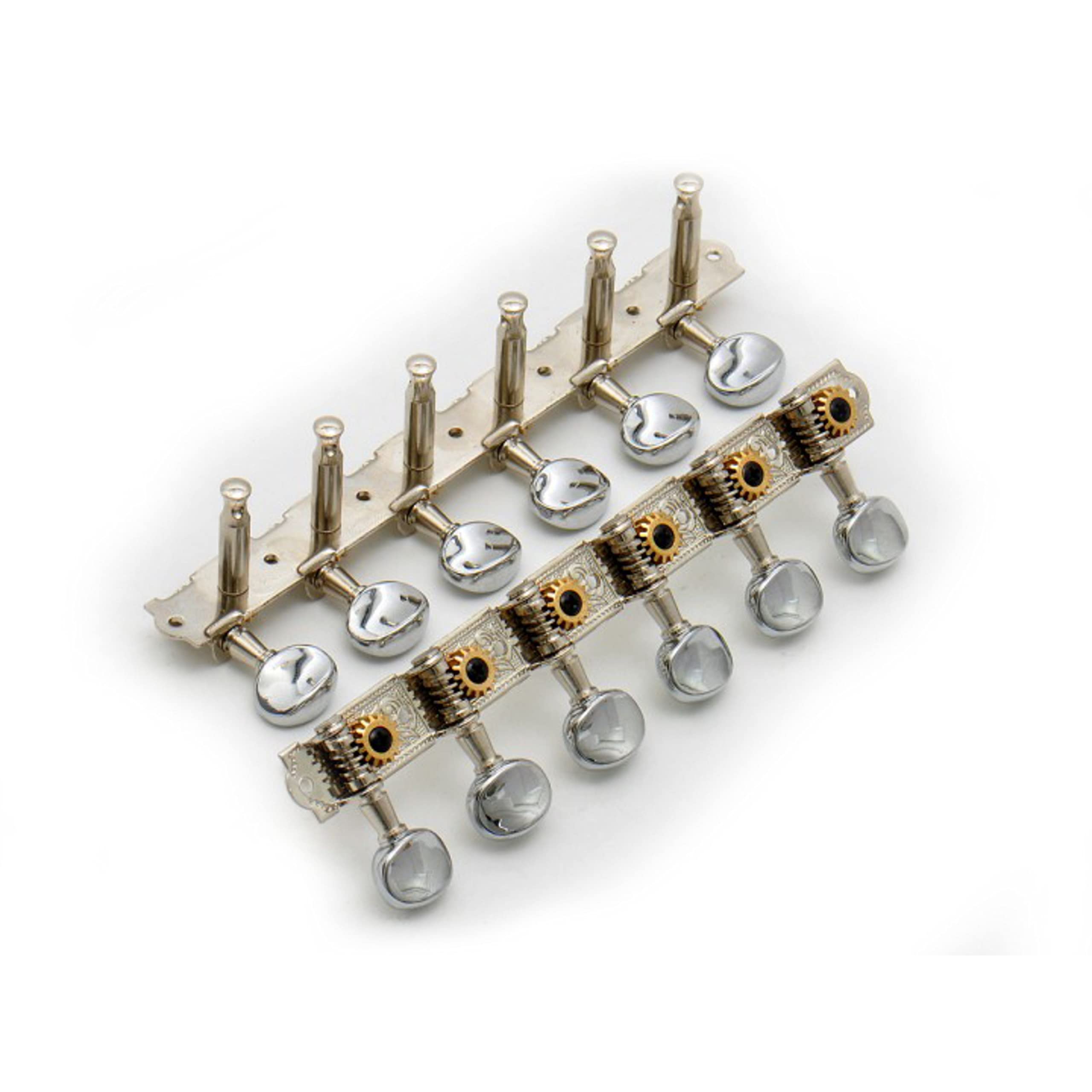 Göldo Standard 12-String Mechaniken 6+6 offen, Nickel - Gitarren Mechanik