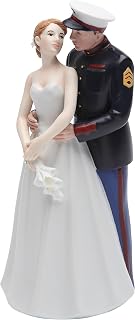 Cosmos Gifts Marine Corps Wedding Couple Figurine