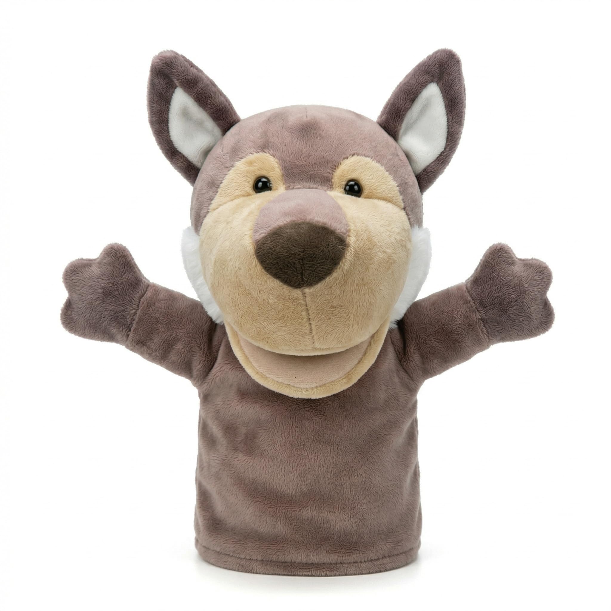 LOMTRATS Animal Hand Puppets for kids,Toddler Includes Wolf Tiger Lion Monkey So on Movable Open Mouths, Perfect for Storytelling,Teaching,Preschool,Birthday Gifts