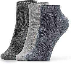 TECHNOSPORT Men's Polyester Ankle Length Brethable Odour Resistant Ventmesh Socks - Pack of 3