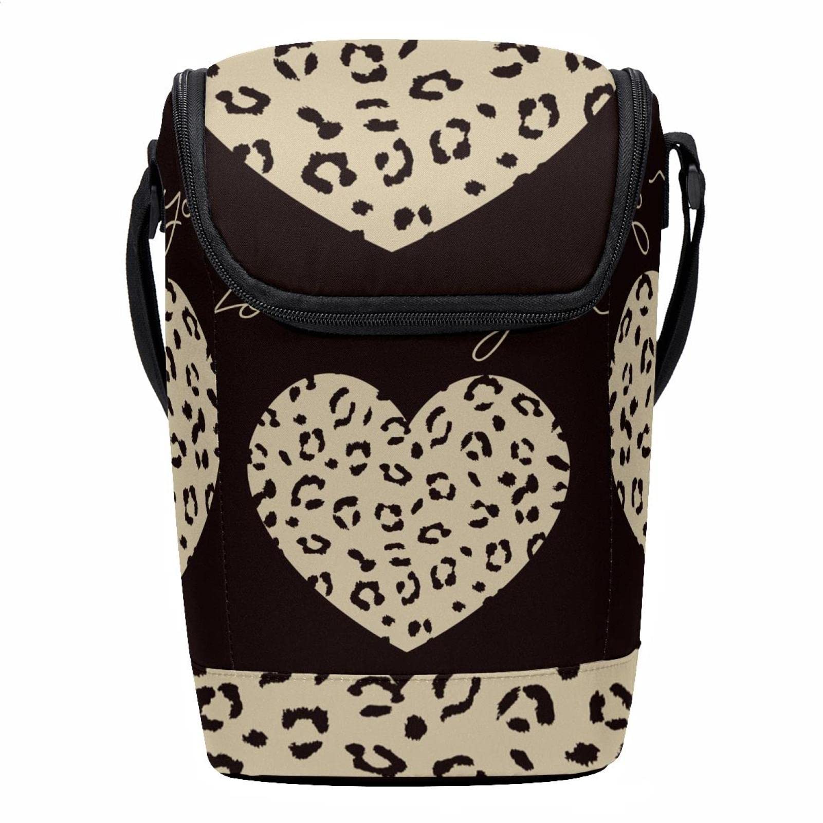 Bolsa de almuerzo reutilizable antiderrame de leopardo para niños